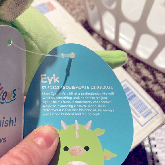 NWT: Eyk the Dragon 7” Squishmallow - Picture 2 of 3